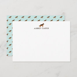 German Shepherd Lover Personalisiert Danke Mitteilungskarte