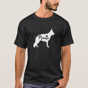 German Shepherd Mama Heart Niedlich Hunde Mama Müt T-Shirt