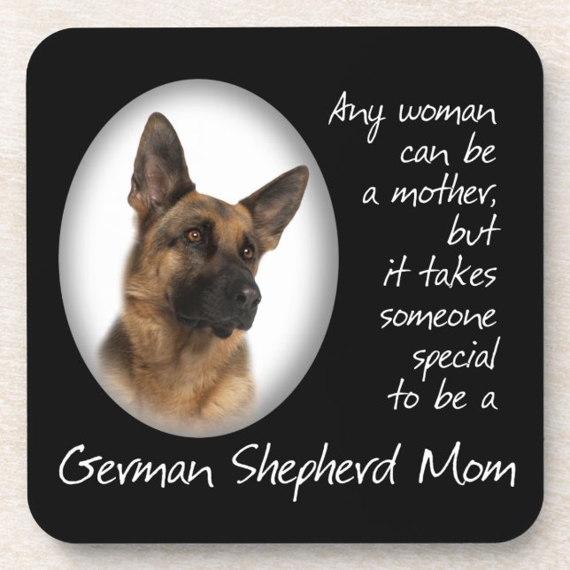 German Shepherd Mama Untersetzer (Vorderseite)
