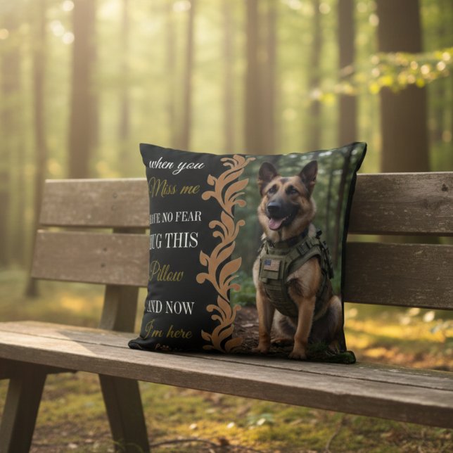 German Shepherd Memorial Hug This Pillow Kissen (Von Creator hochgeladen)