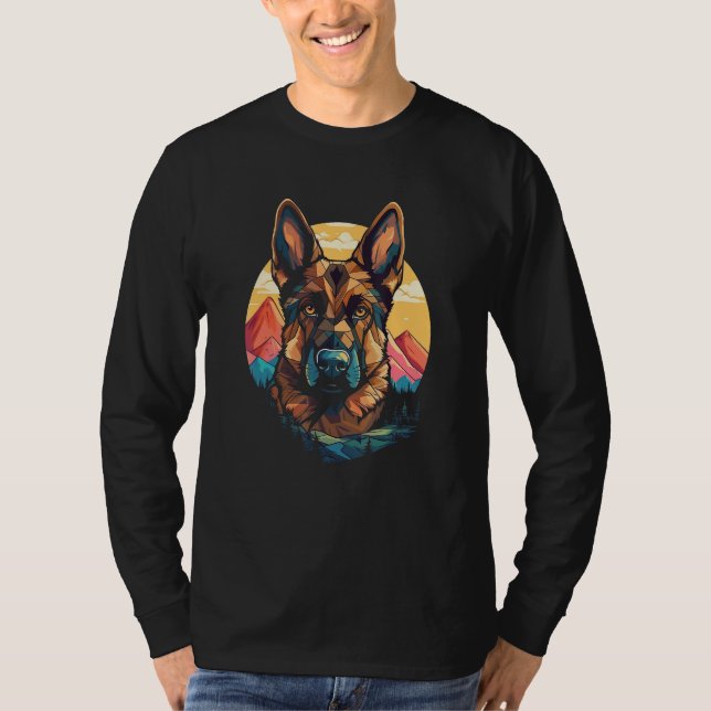 German Shepherd Men Women Kids 4 T-Shirt (Vorderseite)