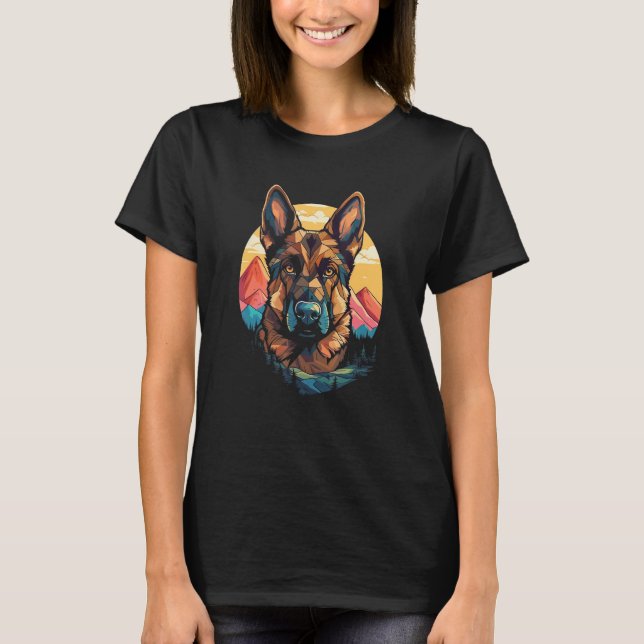 German Shepherd Men Women Kids 4 T-Shirt (Vorderseite)