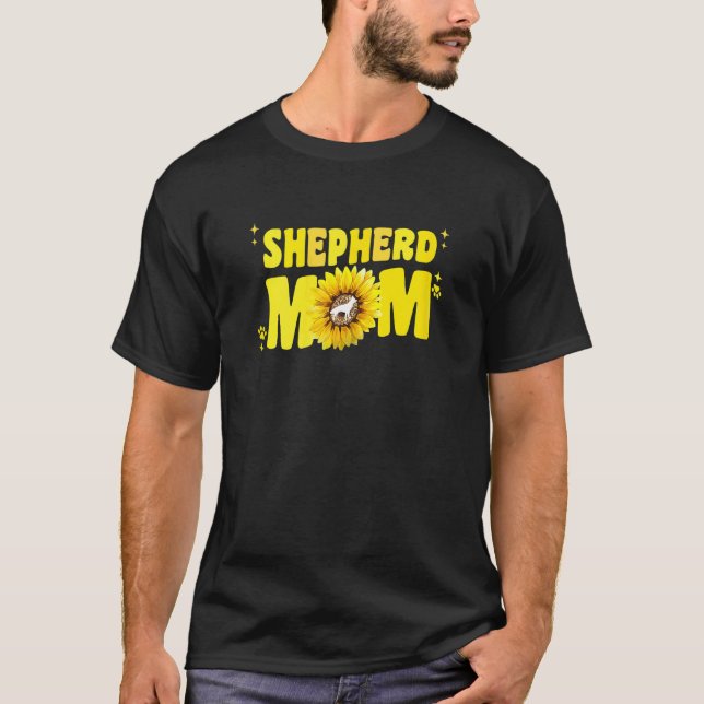 German Shepherd Mom For Women Sunflower Shepherd G T-Shirt (Vorderseite)
