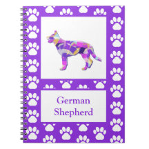 German Shepherd Niedlich Pet Silhouette Lila PY&B