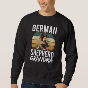 German Shepherd Oma Dog Breed Puppy Lover Gran Sweatshirt