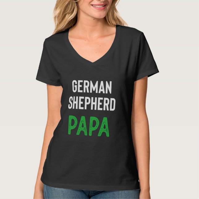 German Shepherd Papa T-Shirt (Vorderseite)