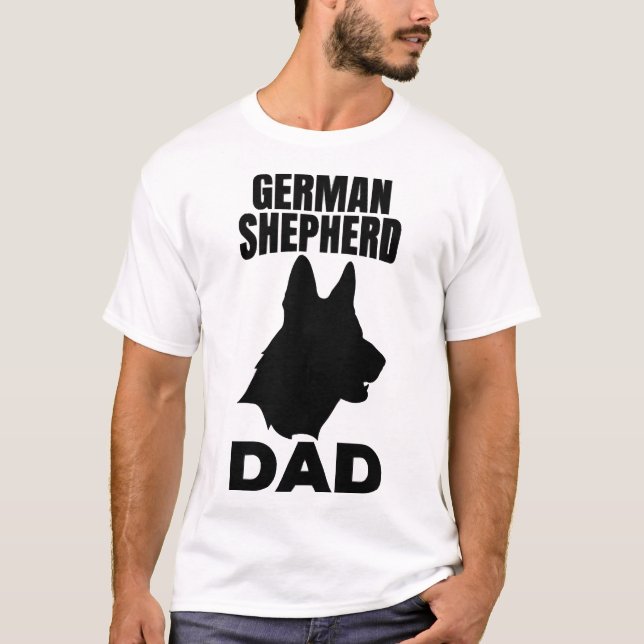 German Shepherd Papa T-Shirt (Vorderseite)