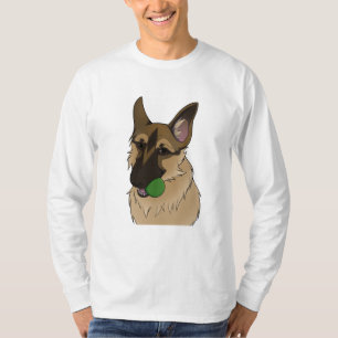 German Shepherd Play Time with Ball T-Shirt