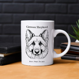 German Shepherd Portrait Tasse