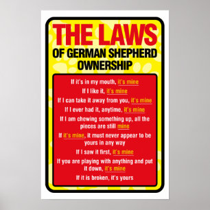 German Shepherd Poster