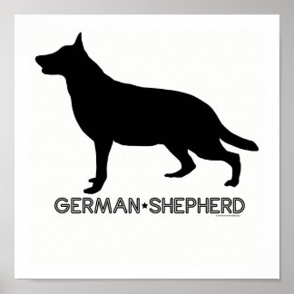 German Shepherd Print Poster