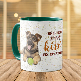 German Shepherd Puppy Kisses Fix Tasse