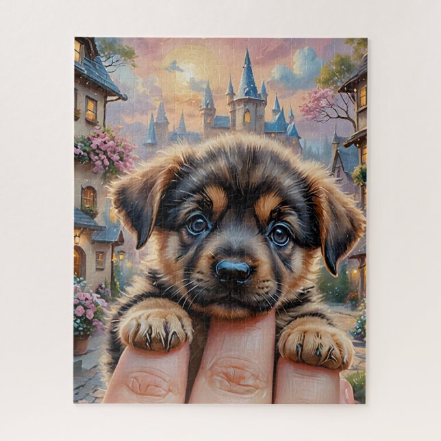 German Shepherd Puppy Puzzle (Vertikal)