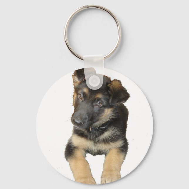German Shepherd Puppy Schlüsselanhänger (Vorderseite)
