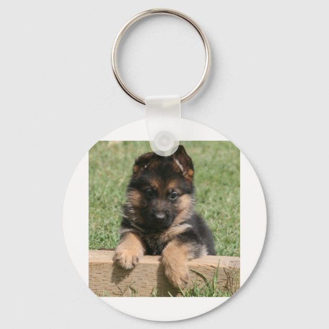 German Shepherd Puppy Schlüsselanhänger (Vorderseite)