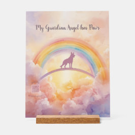 German Shepherd Rainbow Bridge Memorial Sign Acrylschild