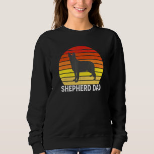 German Shepherd - Retro Shepherd Vater Schäfer Dog Sweatshirt