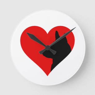 German Shepherd Runde Wanduhr
