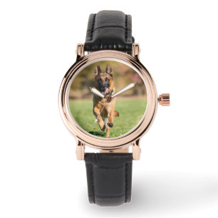 German Shepherd Running Armbanduhr