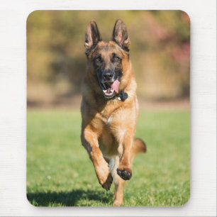German Shepherd Running Mousepad