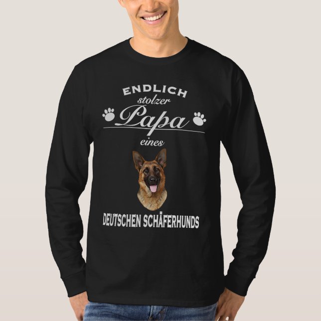 German Shepherd s  Proud Dog Dad  Shepherd T-Shirt (Vorderseite)