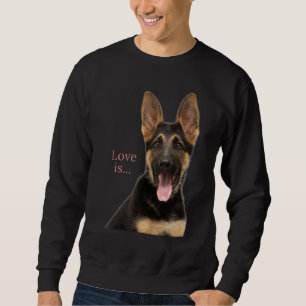 German Shepherd Schäfer Dog Mama Vater Liebe Haust Sweatshirt