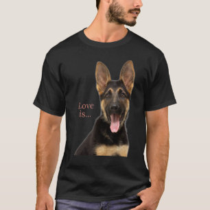 German Shepherd Schäfer Dog Mama Vater Liebe Haust T-Shirt
