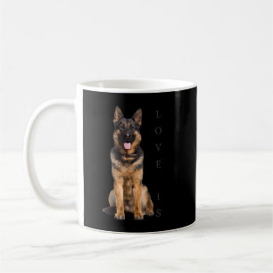 German Shepherd Shirt Schäfer Hund Mama Vater Lieb Kaffeetasse