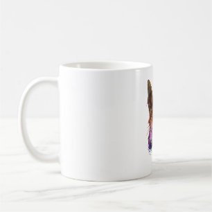 German Shepherd Splash Art Kaffeetasse