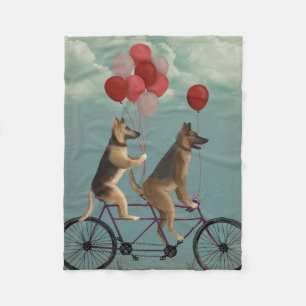 German Shepherd Tandem Fleecedecke