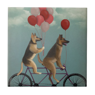 German Shepherd Tandem Fliese