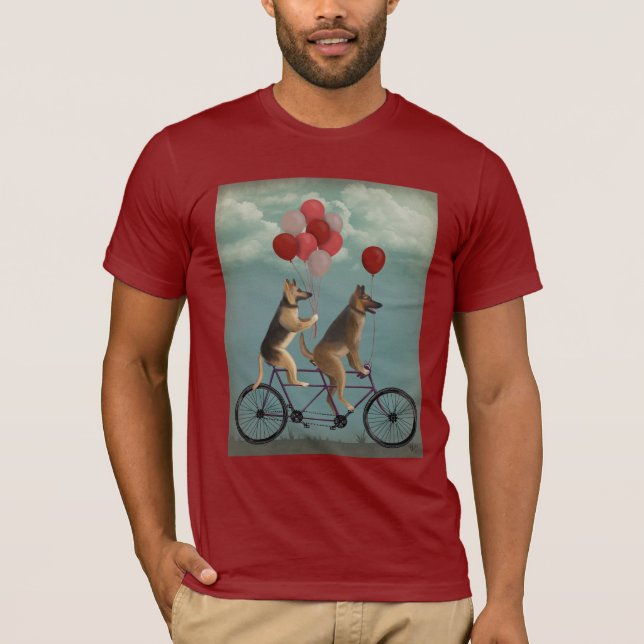 German Shepherd Tandem T-Shirt (Vorderseite)