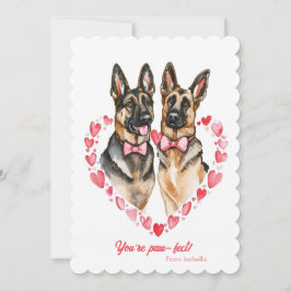 German Shepherd Valentinstag You are Pawfect niedl Feiertagskarte