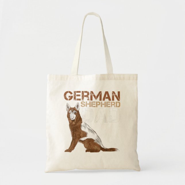 German Shepherd Vater Owner Schäfer German Dog Lov Tragetasche (Vorne)