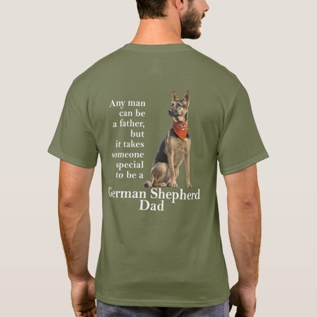 German Shepherd Vater T - Shirt (Rückseite)