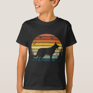 German Shepherd Vintag Retro Mama Vater Dog Pet Li T-Shirt