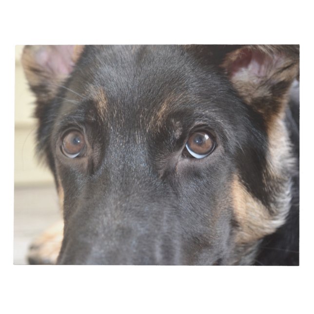 German Shepherd von Shirley Taylor Notizblock (Vorderseite)