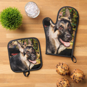 German Shepherd von Shirley Taylor Ofenhandschuh & Topflappen-Set