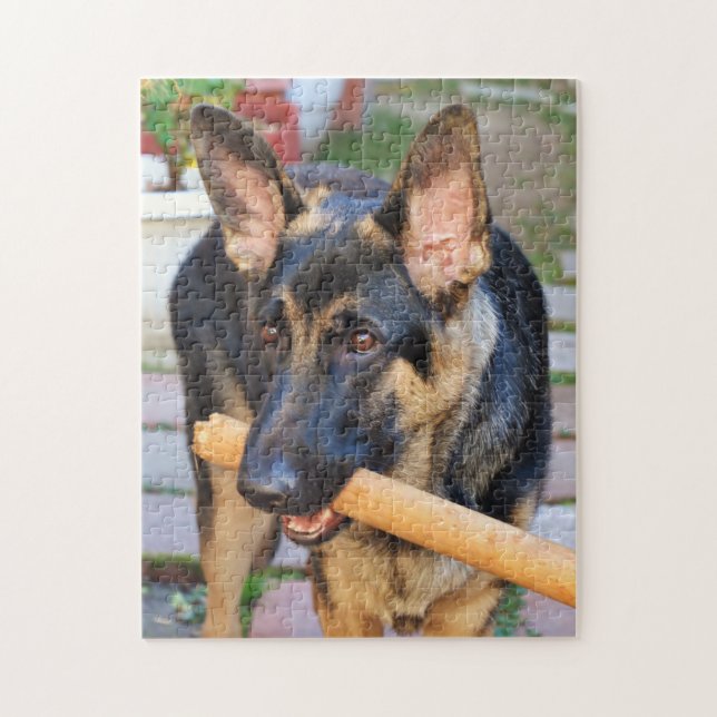 German Shepherd von Shirley Taylor Puzzle (Vertikal)