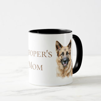 German Shepherd Watercolor  Tasse