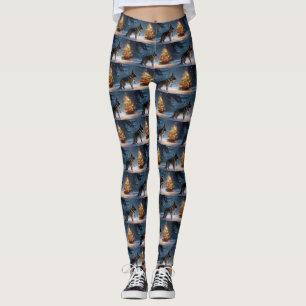 German Shepherd Weihnachtsfeiertage Leggings