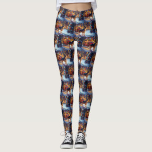 German Shepherd Weihnachtsfeiertage Leggings
