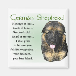 German Shepherd Welppy Gifts Magnet