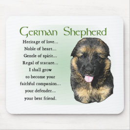German Shepherd Welppy Gifts Mousepad