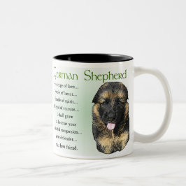 German Shepherd Welppy Gifts Zweifarbige Tasse