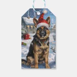 German Shepherd Winter Wonderland Christmas Joy Geschenkanhänger
