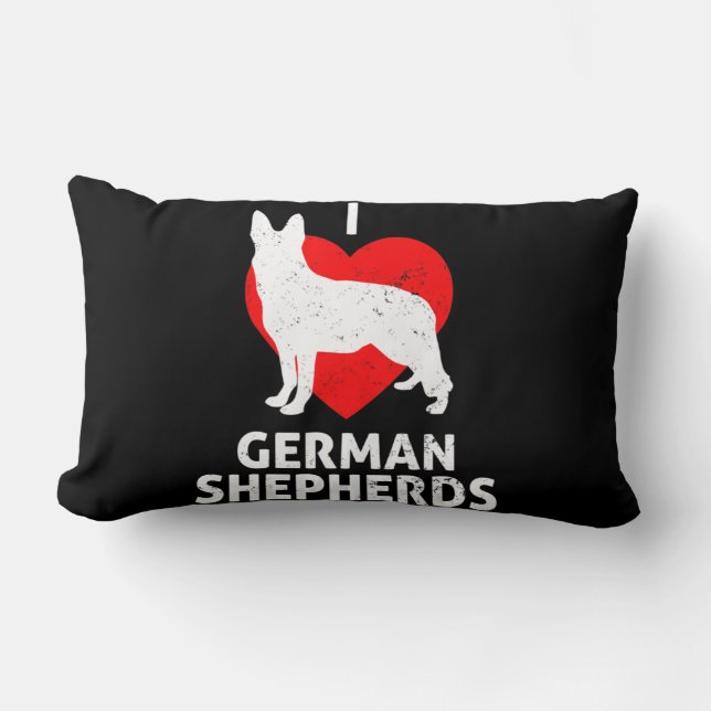 German Shepherd Wolf Dog Lendenkissen (Vorderseite)