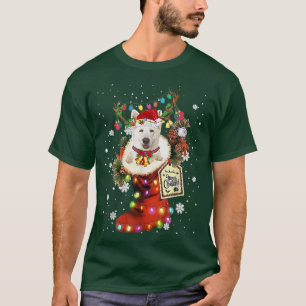 German Shepherd Xmas Boot Christmas Sock Winter Sn T-Shirt