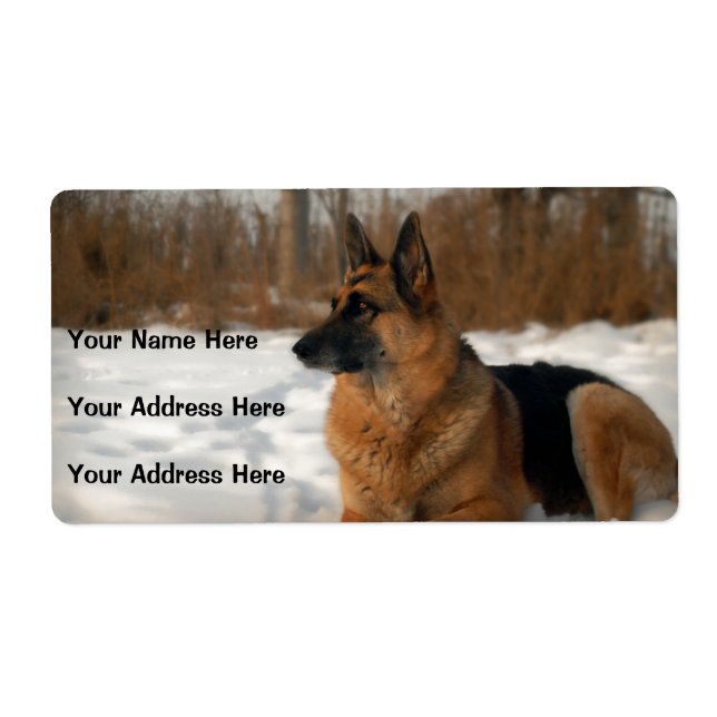 German Shepherds Address Labels (Vorne)
