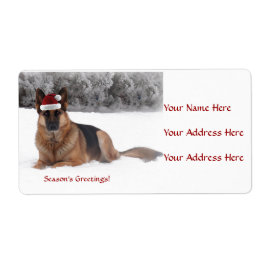 German Shepherds Address Labels